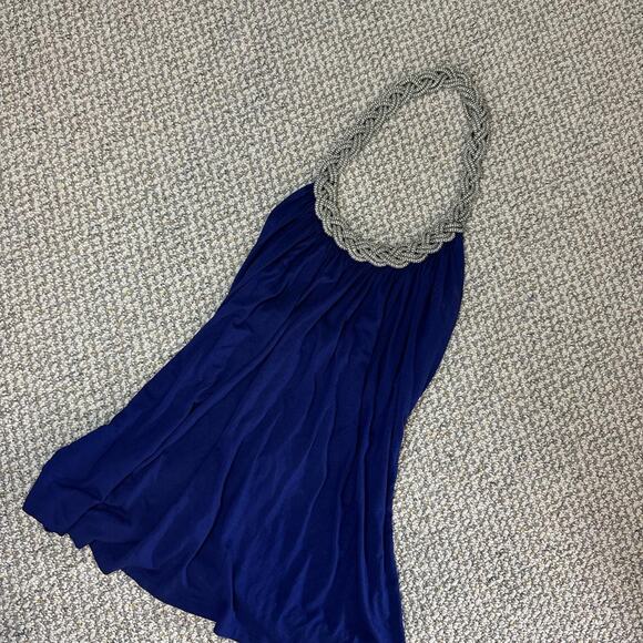 Stunning vintage y2k blue open back halter top - Picture 6 of 8